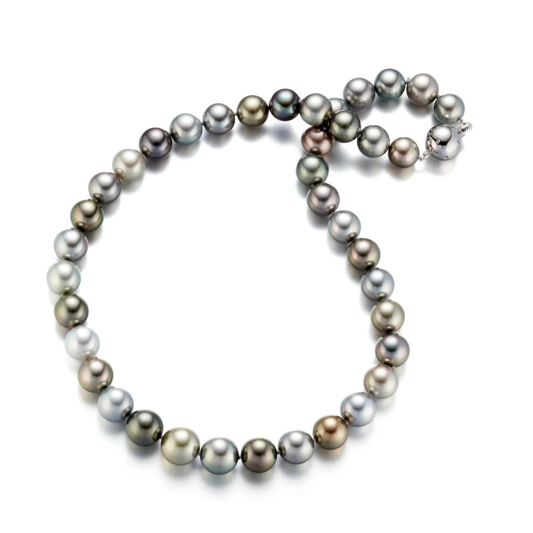 10-12mm Multi-Color Tahitian Pearl Necklace
