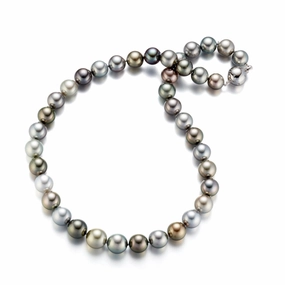 10-12mm Multi-Color Tahitian Pearl Necklace