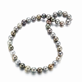10-12mm Multi-Color Tahitian Pearl Necklace