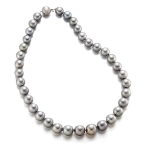 11-13.9mm Silver Tahitian Pearl Necklace