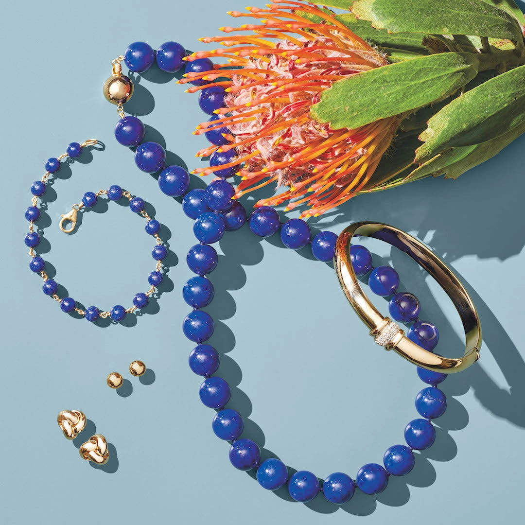 12mm Lapis Necklace