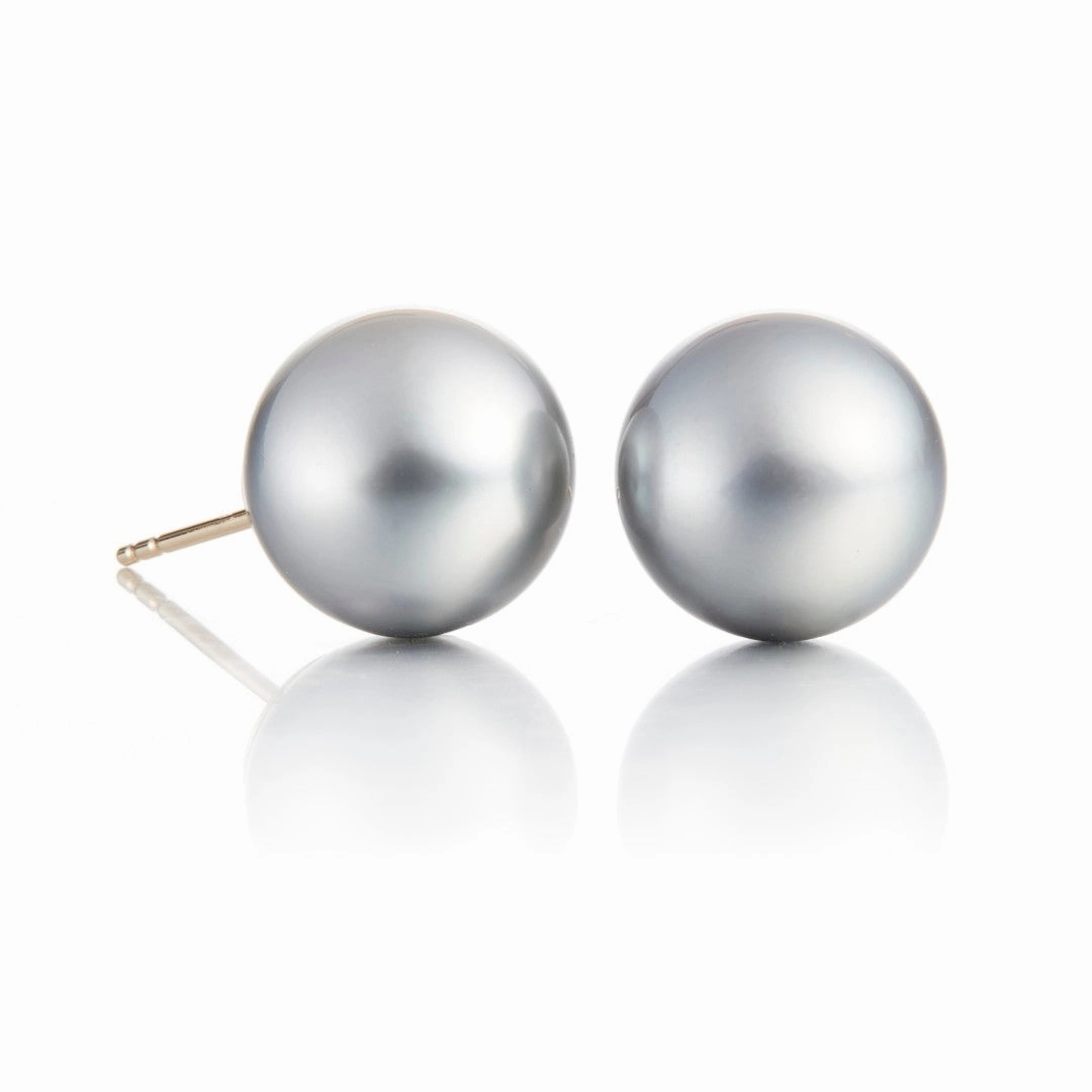 13mm Tahitian Pearl Earrings