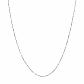 14K White Gold 16 Inches Box Chain