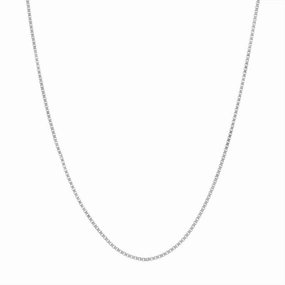 14K White Gold 18 Inches Box Chain