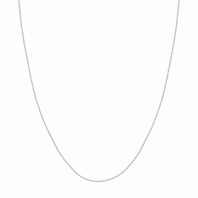 14K White Gold 18 Inches Rope Chain