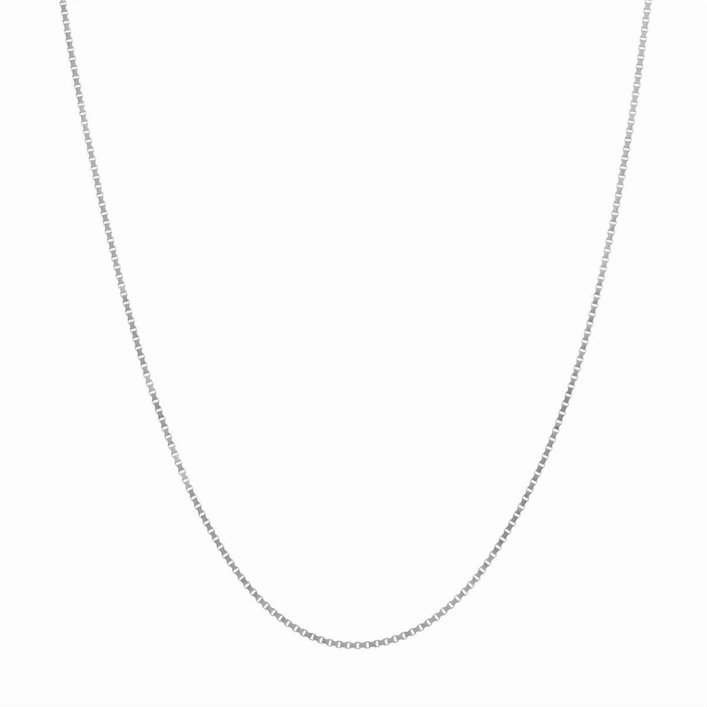 14K White Gold 20 Inches Box Chain