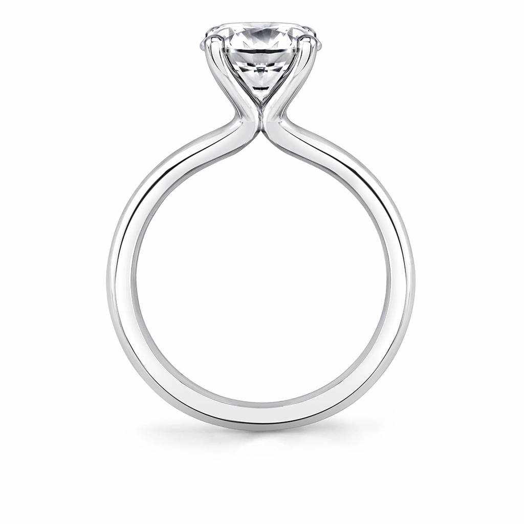 14K White Gold 'Ame' Solitaire Engagement Ring