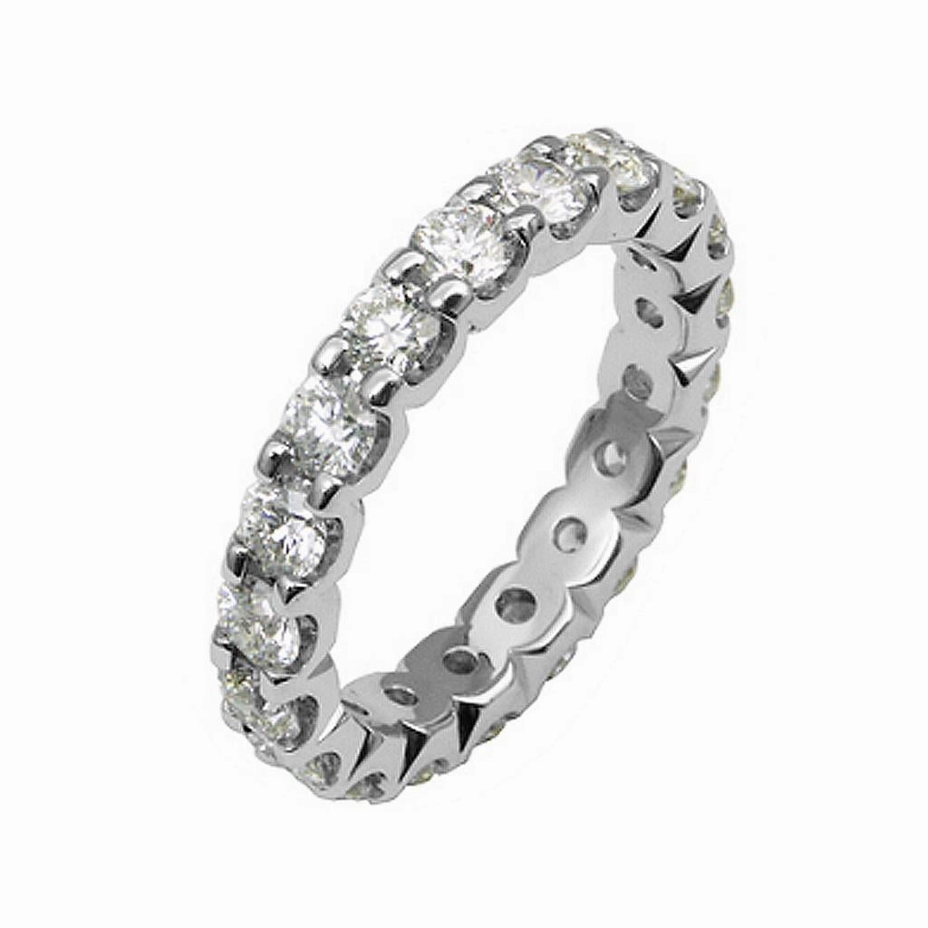 14K White Gold Diamond Eternity Band