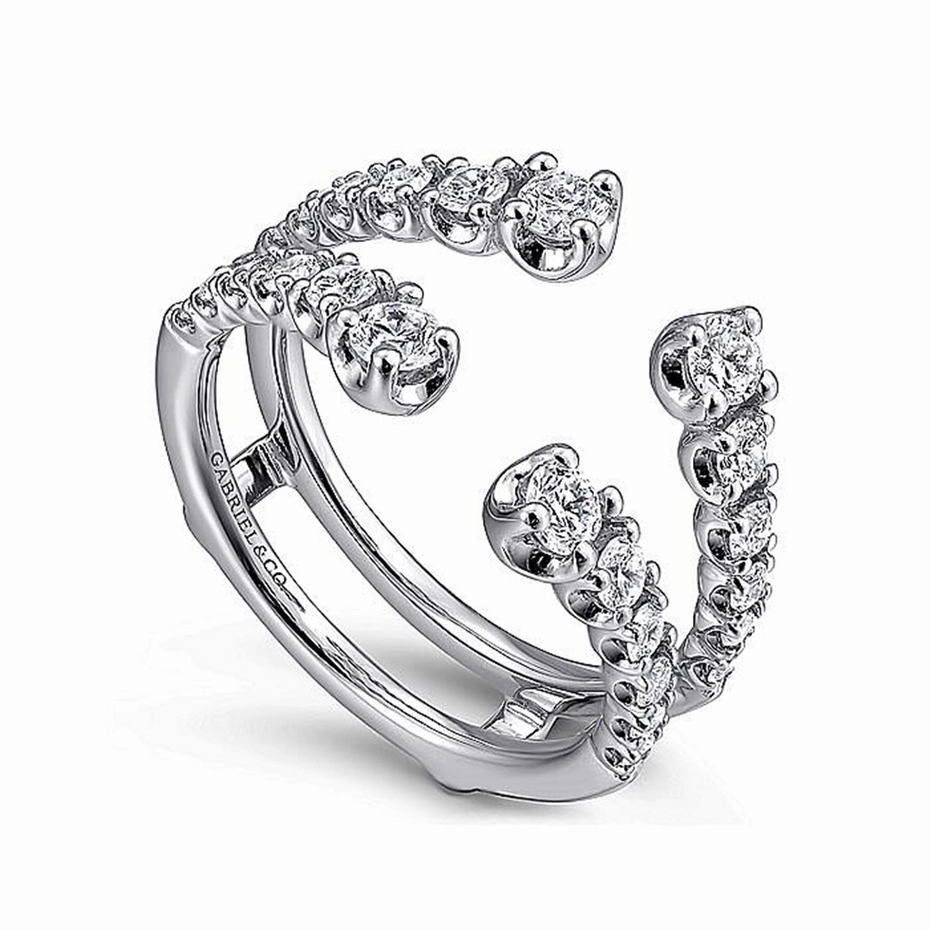 14K White Gold Diamond Ring Enhancer