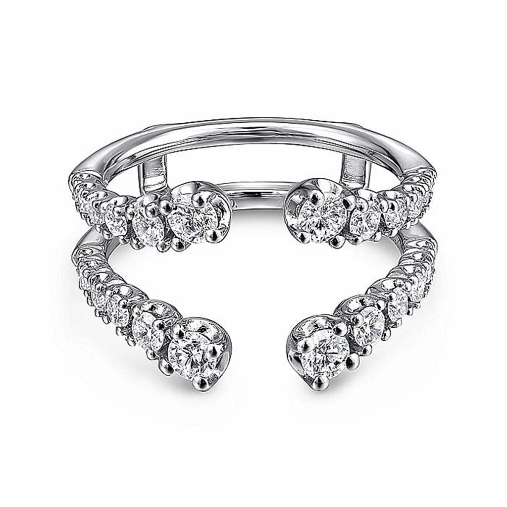14K White Gold Diamond Ring Enhancer
