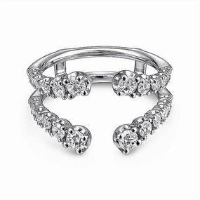 14K White Gold Diamond Ring Enhancer