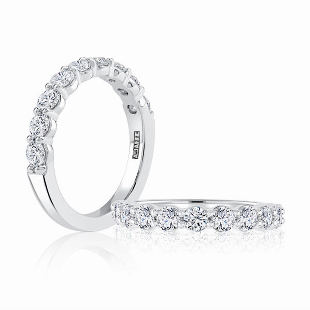 14K White Gold Half Anniversary Diamond Band