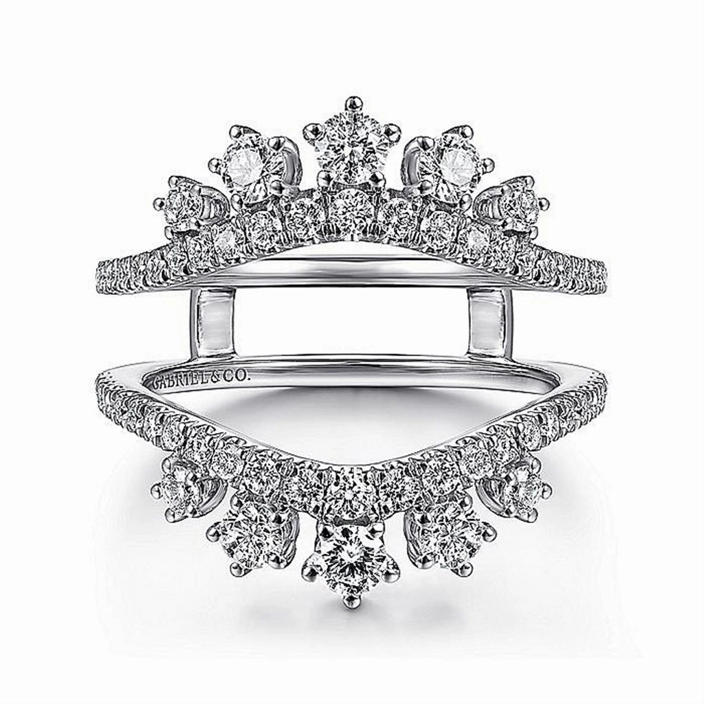 14K White Gold Starlight Diamond Enhancer Ring
