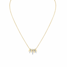 14K Yellow And White Gold 'Tulira' Floral Necklace