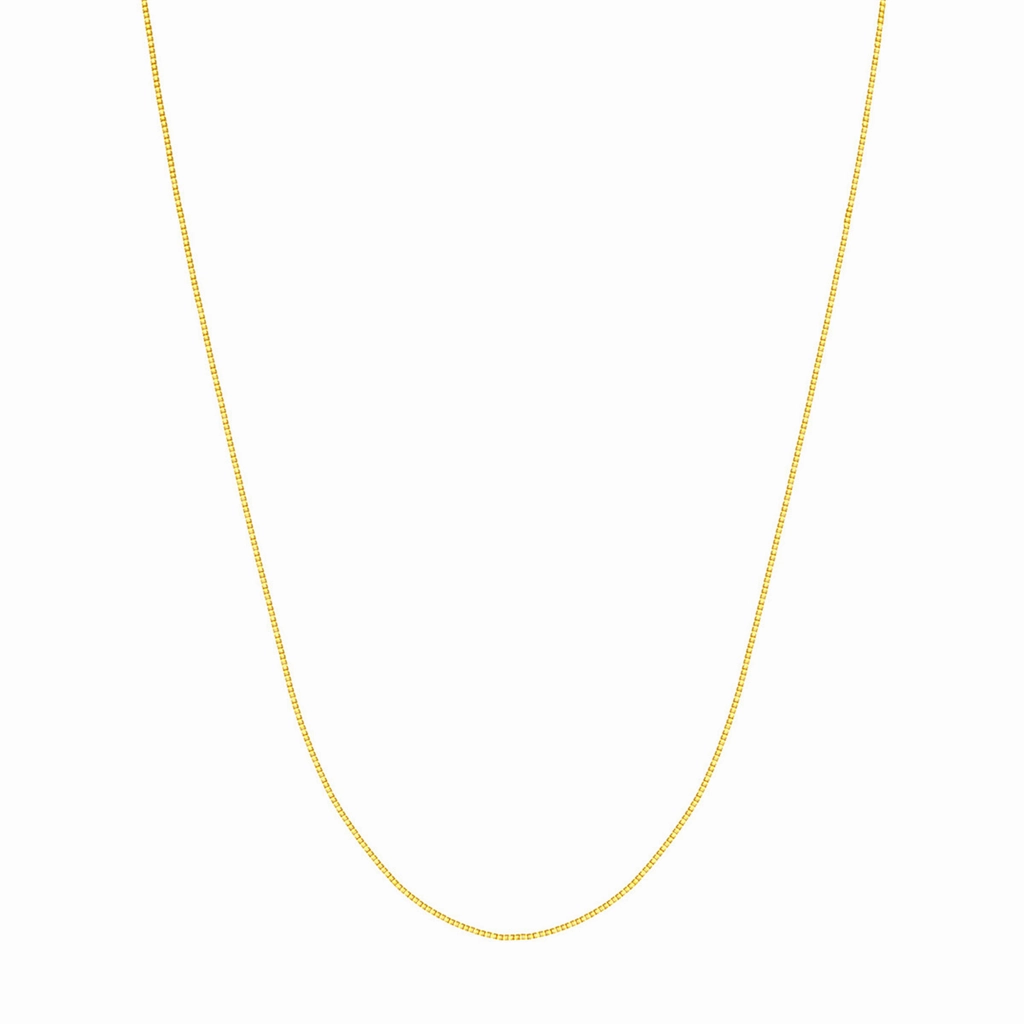 14K Yellow Gold 16 Inches Box Chain