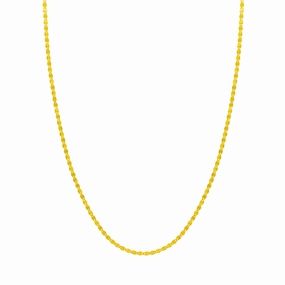 14K Yellow Gold 16 Inches Valentine Chain