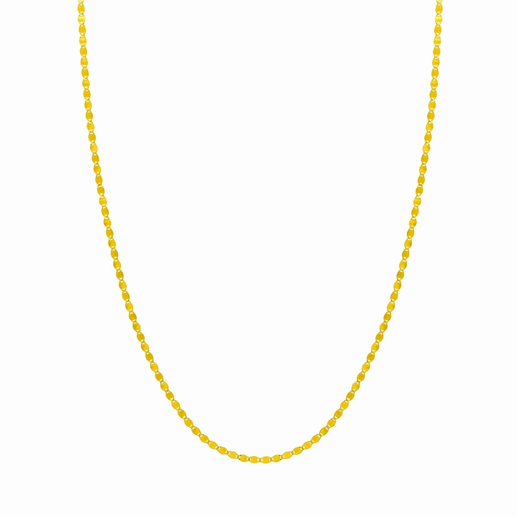 14K Yellow Gold 16 Inches Valentine Chain