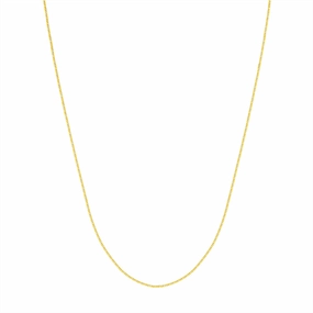 14K Yellow Gold 18 Inches Box Chain