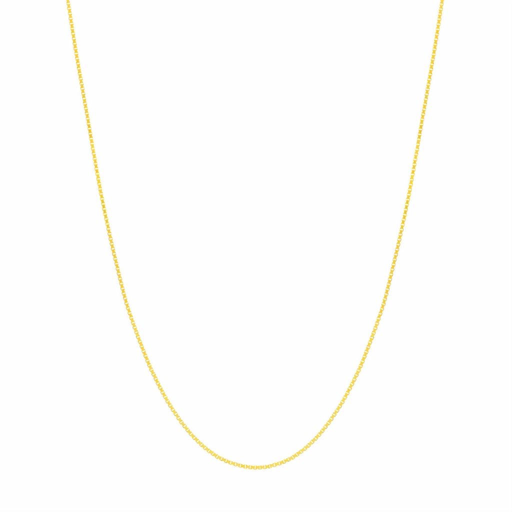 14K Yellow Gold 18 Inches Box Chain