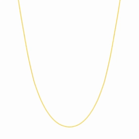 14K Yellow Gold 18 Inches Box Chain