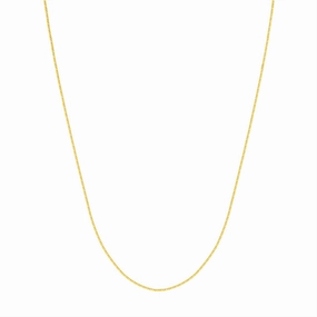 14K Yellow Gold 18 Inches Box Chain