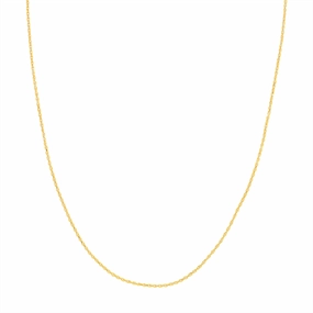 14K Yellow Gold 18 Inches Rope Chain