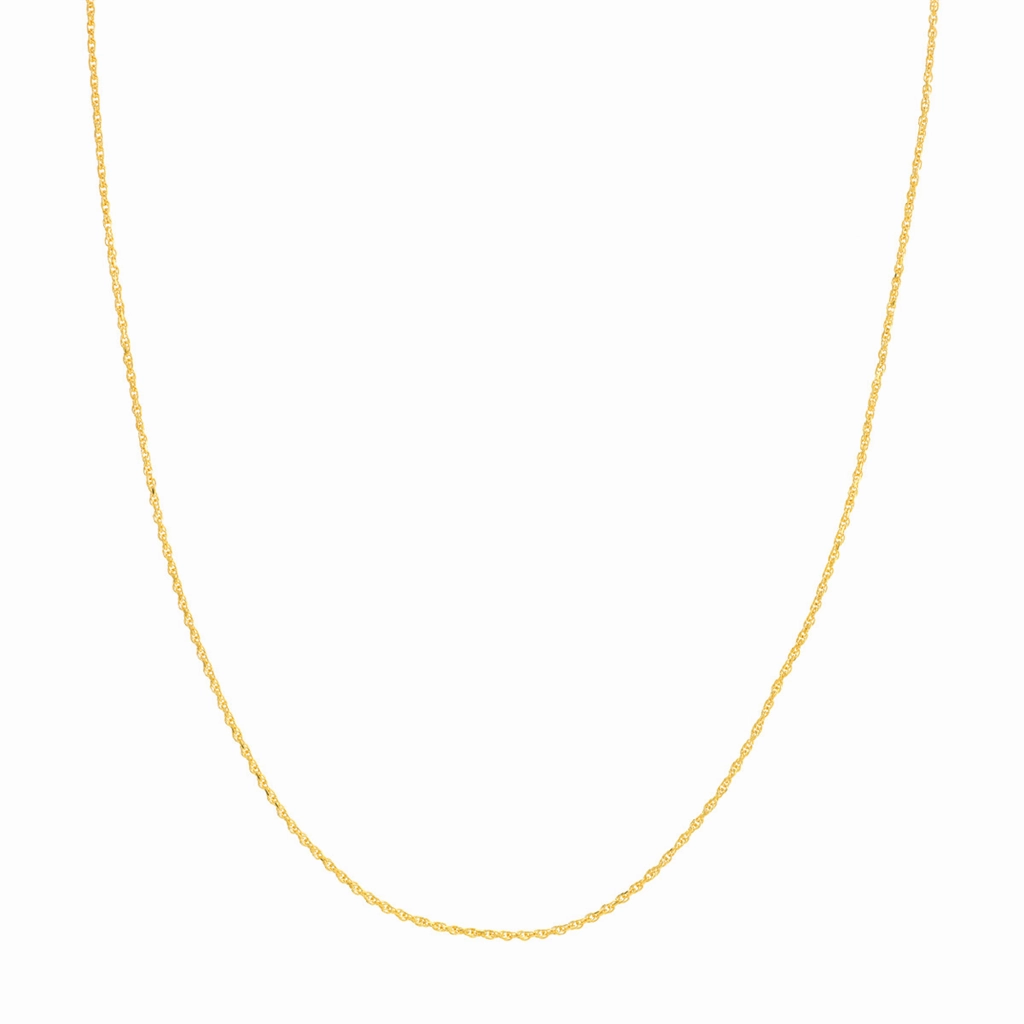 14K Yellow Gold 18 Inches Rope Chain