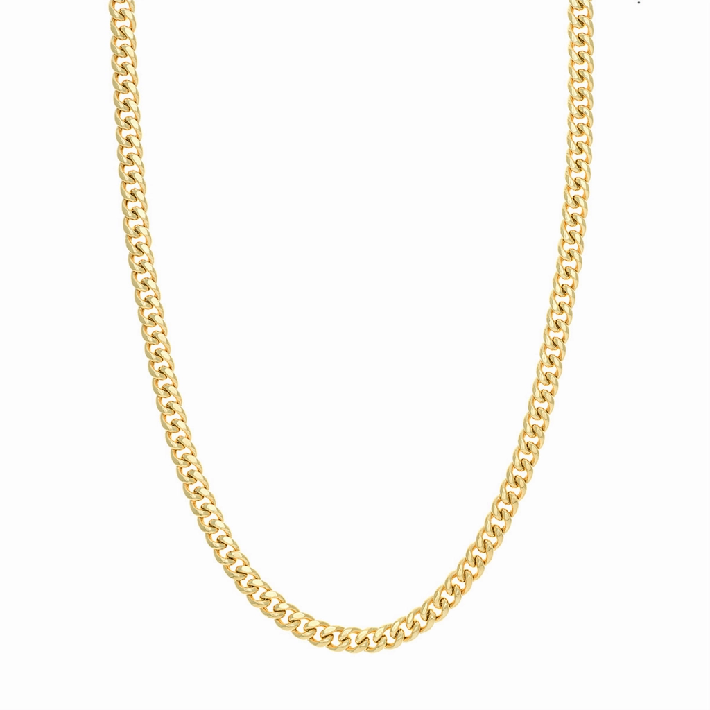 14K Yellow Gold 22 Inches T-Miami Cuban Chain
