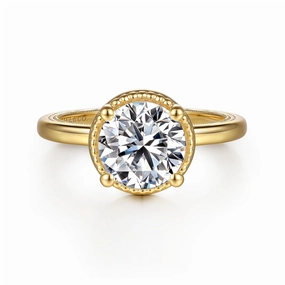 14K Yellow Gold 'Libbie' Solitaire Ring