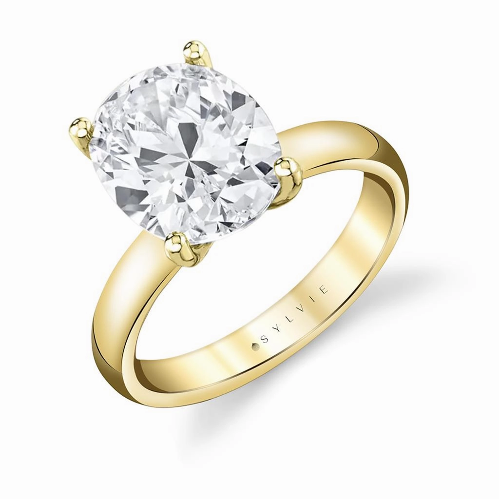 14K Yellow Gold 'Mila' Solitaire Engagement Ring