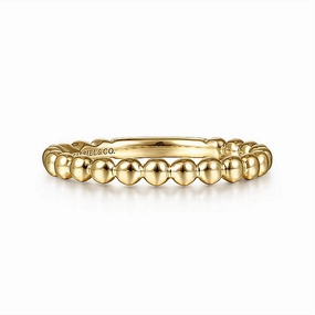 14K Yellow Gold Bujukan Stackable Fashion Ring