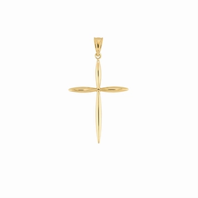 14K Yellow Gold Cross Pendant