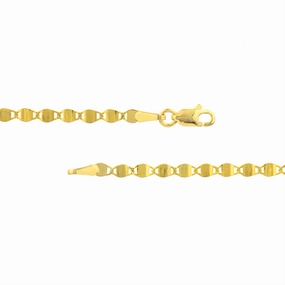 14K Yellow Gold Diamond Cut Valentino Bracelet