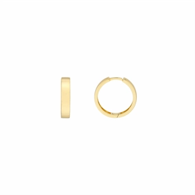 14K Yellow Gold Medium Hoop Earrings