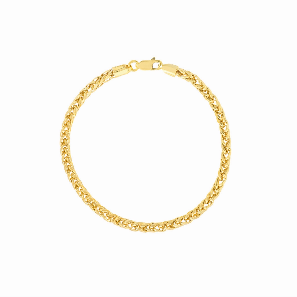 14K Yellow Gold Spiga Chain Bracelet