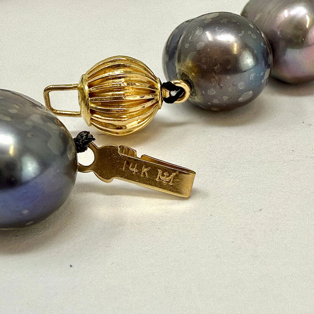 18" Freshwater Pearl Necklace with14K Gold Ball Clasp