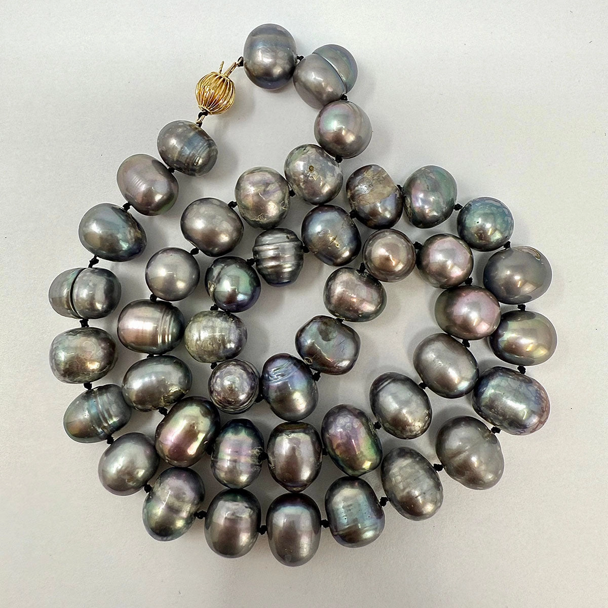 18" Freshwater Pearl Necklace with14K Gold Ball Clasp