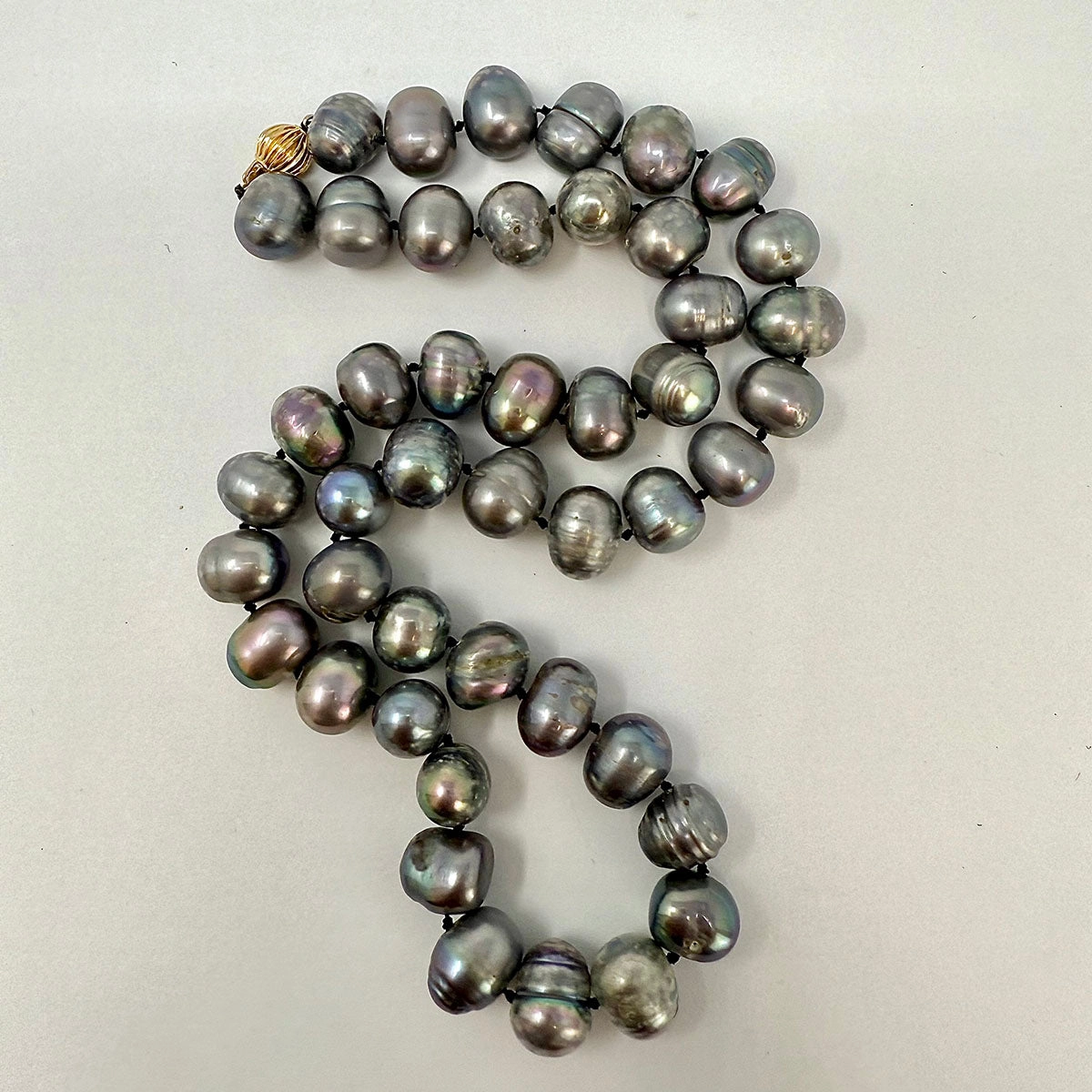 18" Freshwater Pearl Necklace with14K Gold Ball Clasp