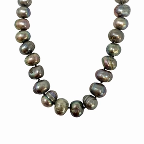 18" Freshwater Pearl Necklace with14K Gold Ball Clasp