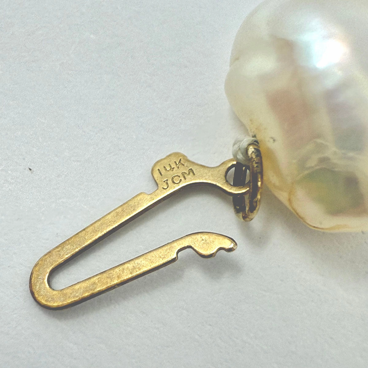 18" Freshwater Pearl Necklace with Filigree 14K Gold Clasp
