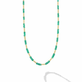 18K Gold and Emerald Necklace