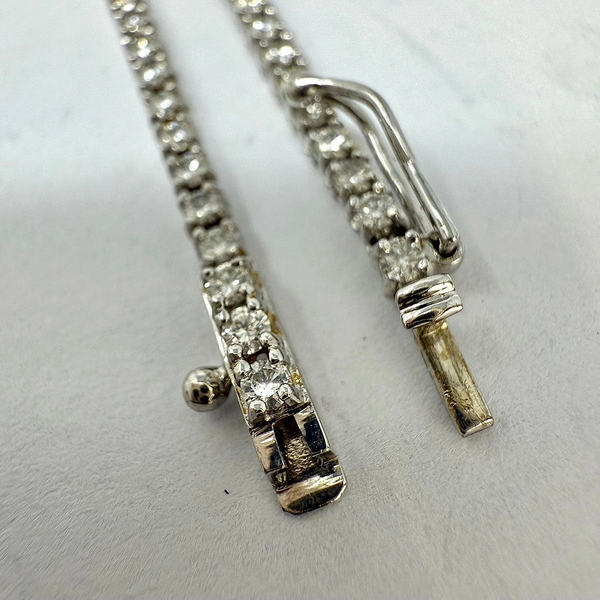 18K White Gold Diamond Tennis Necklace