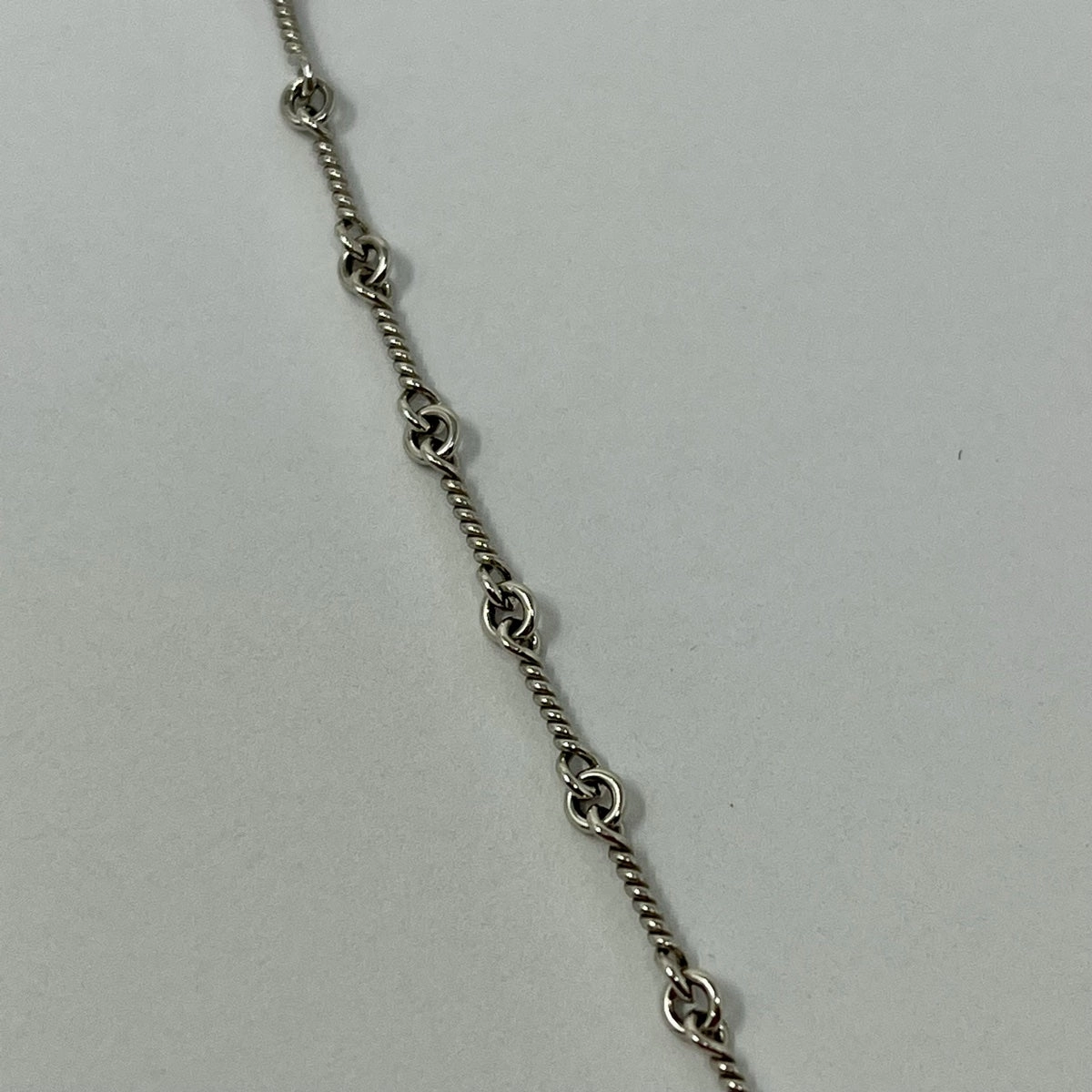 18K White Gold Lariat Necklace with Tahitian Pearl and Diamonds