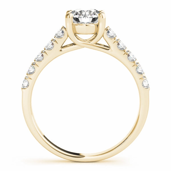 18K Yellow Gold Trellis Engagement Ring