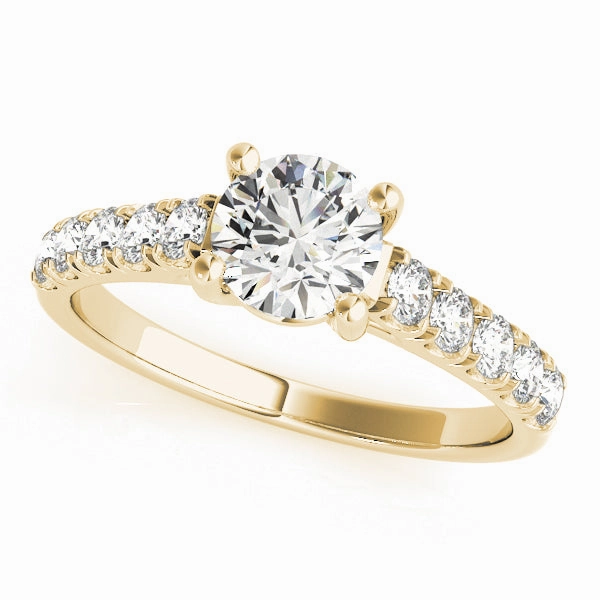 18K Yellow Gold Trellis Engagement Ring