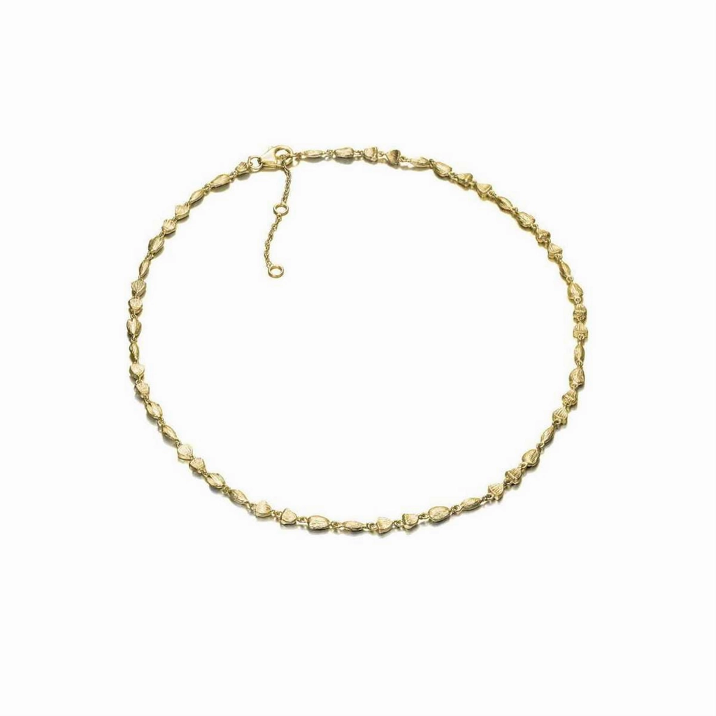 18K Yellow Gold Vermeil Nugget Necklace