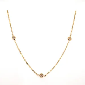 18" Diamond By The Yard Necklace