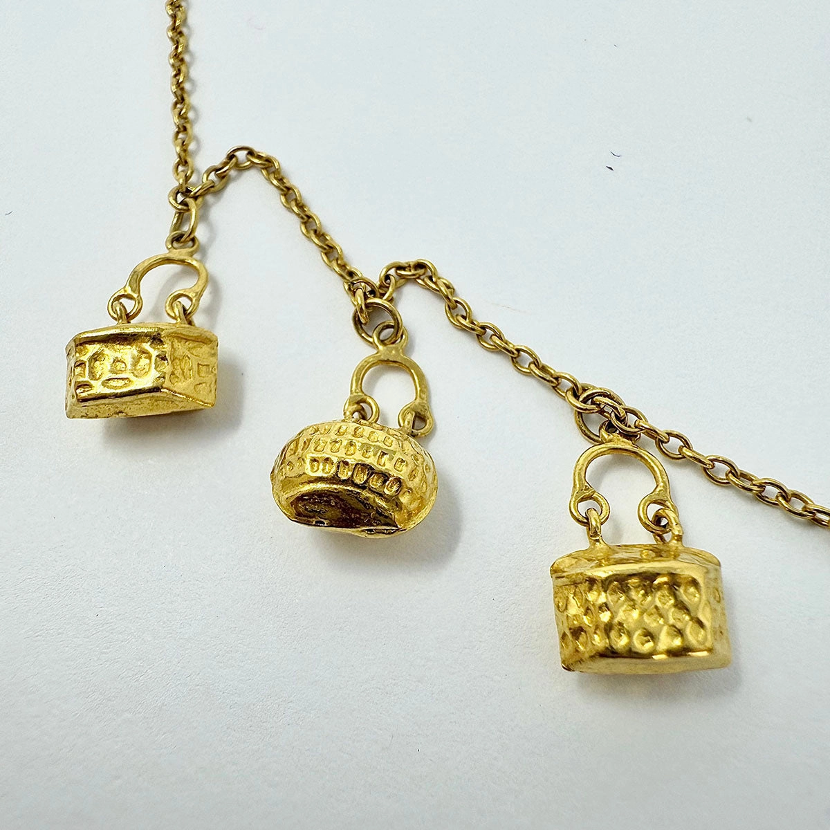 22K Gold 8 Charm  Necklace
