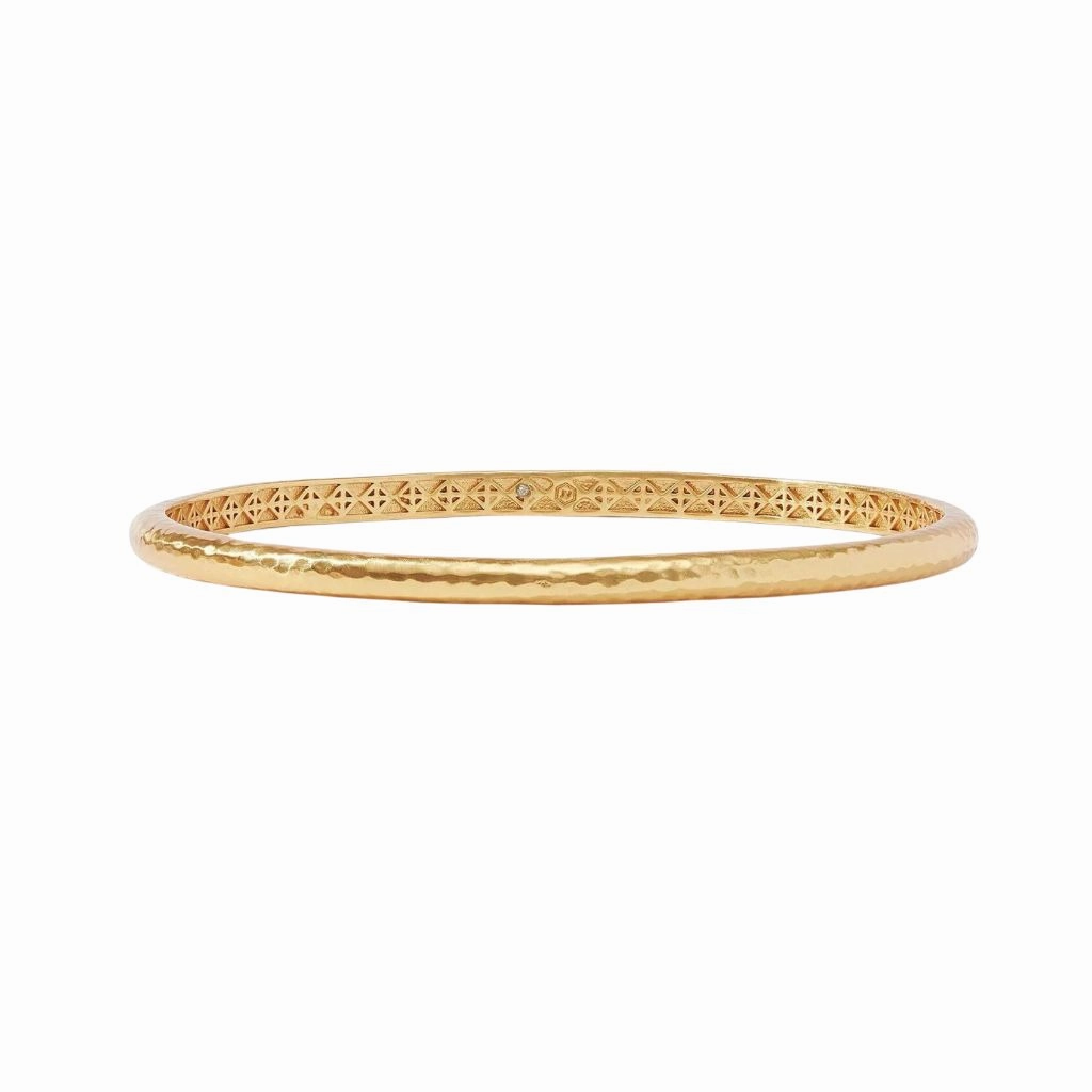 24K Yellow Gold Overlay 'Havana' Demi Bangle