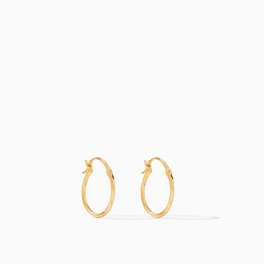 24K Yellow Gold Overlay 'Simone' 3-In-1 Dangle Earrings